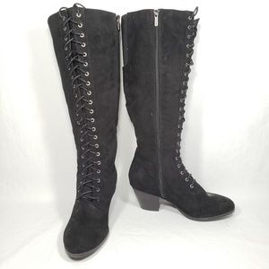 Lane Bryant Wide Calf Lace-up Boots size 11